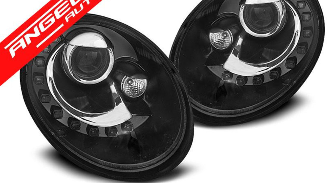 Faruri LED VW NEW BEETLE 06-12 Black Design