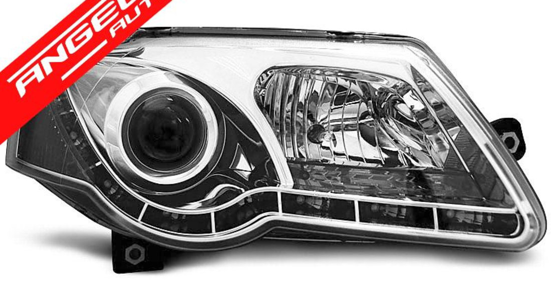 Faruri LED VW PASSAT 3C 2005-2010 Chrome Design