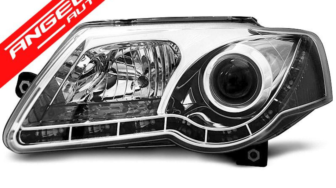 Faruri LED VW PASSAT 3C 2005-2010 Chrome Design