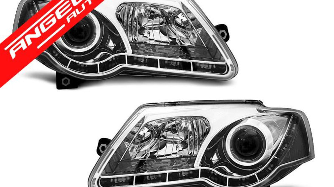 Faruri LED VW Passat 3C 2005-2010 Interior Crom