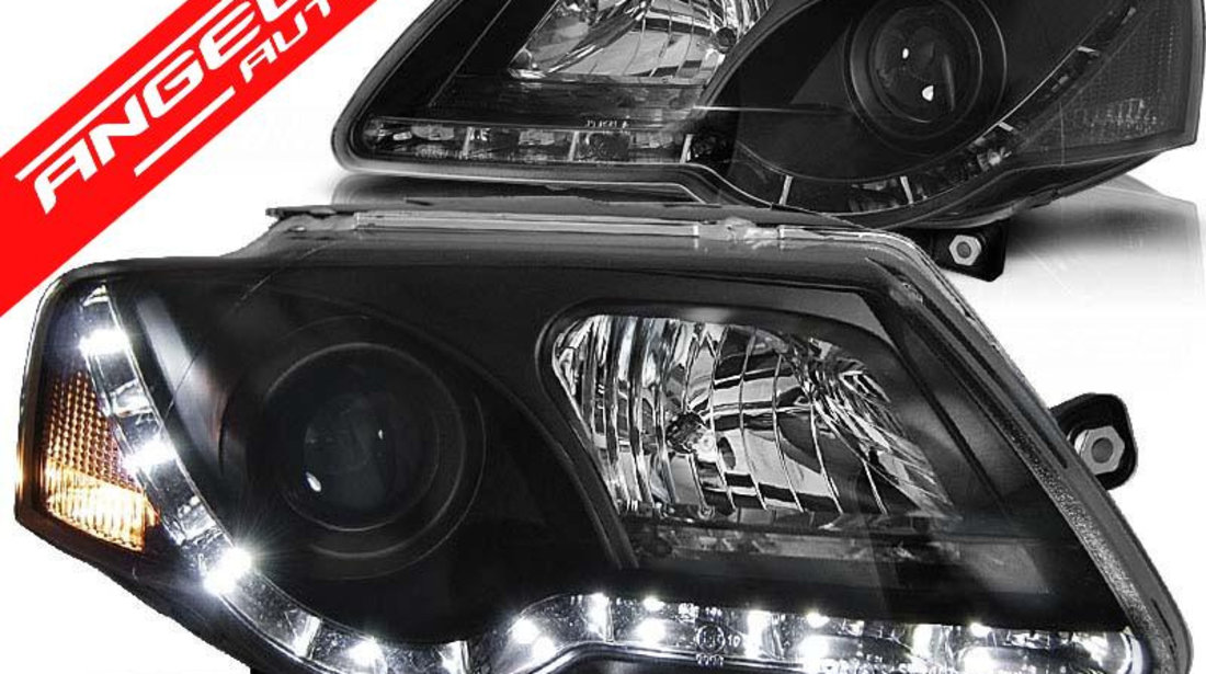 Faruri LED VW Passat 3C 2005-2010 Interior Negru