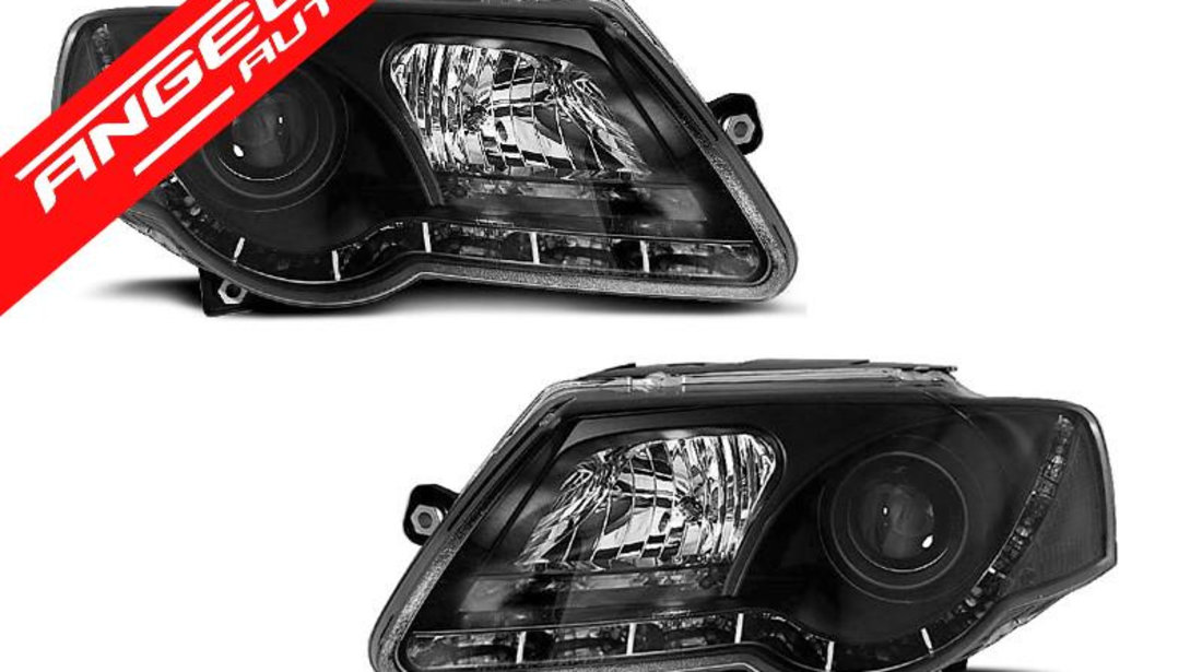 Faruri LED VW Passat 3C 2005-2010 Interior Negru