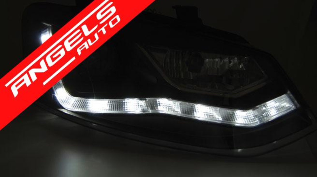 Faruri LED VW POLO 6R 2009-2014 Black