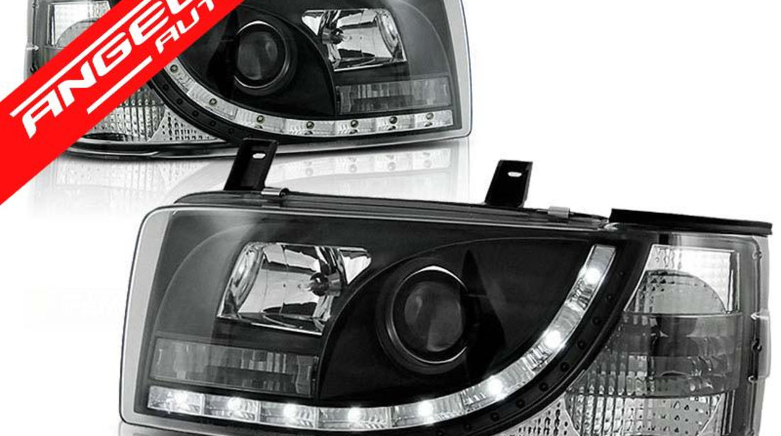 Faruri LED VW T4 1990-2003 TRANSPORTER Black Design