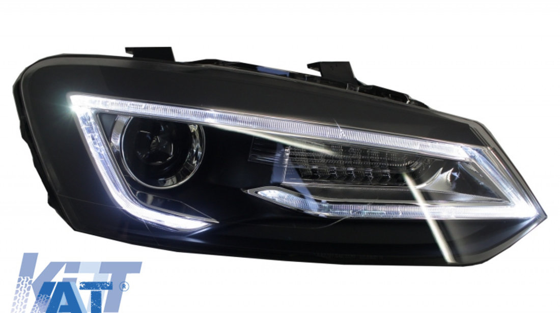 Faruri LED XENON HID compatibil cu VW Polo 6R / 6C / 61 (2011-2017) Devil Eye Look