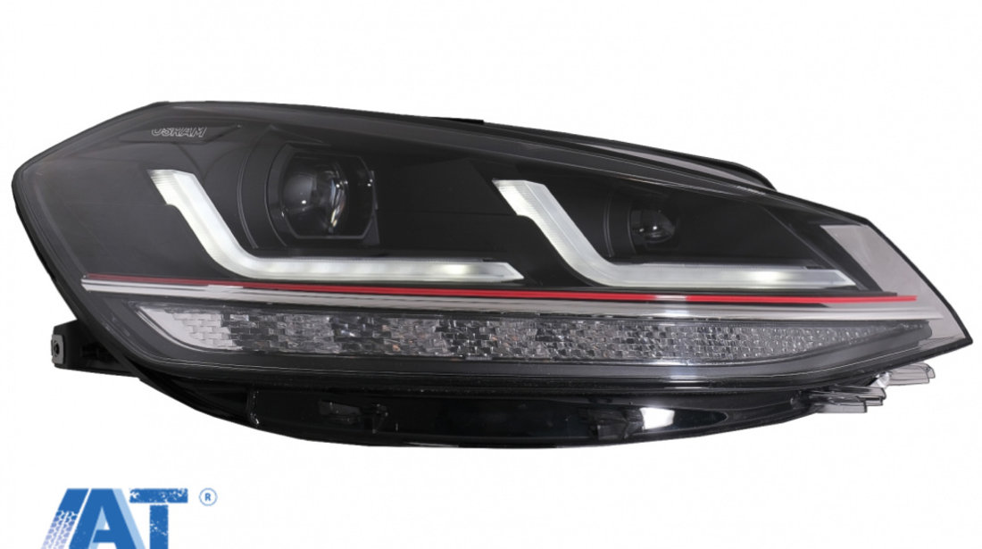 Faruri LEDriving Osram Full LED compatibil cu VW Golf 7.5 VII Facelift (2017-2020) GTI pentru halogen cu Semnal Dinamic