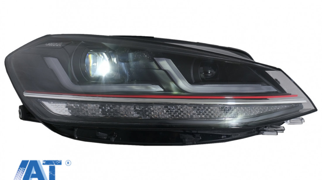 Faruri LEDriving Osram Full LED compatibil cu VW Golf 7.5 VII Facelift (2017-2020) GTI pentru halogen cu Semnal Dinamic