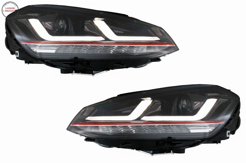Faruri LEDriving Osram Full LED VW Golf 7 VII (2012-2017) Rosu GTI pentru Faruri X