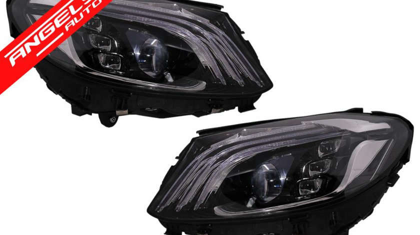 Faruri Mercedes C-Class W205 S205 (2014-2020) Full LED LHD W222 Design