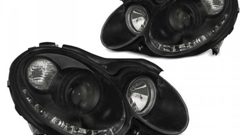 FARURI MERCEDES CLK W209 2003-2010 DAYLIGHT NEGRU