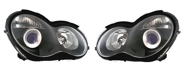 FARURI MERCEDES W203 FUNDAL NEGRU XENON -COD SWMB05BHID