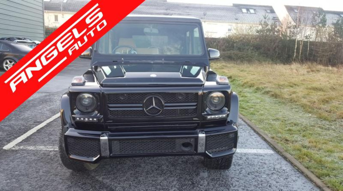 Faruri Negre Bi-Xenon cu Carcasa Faruri LED G-class W463 AMG Look