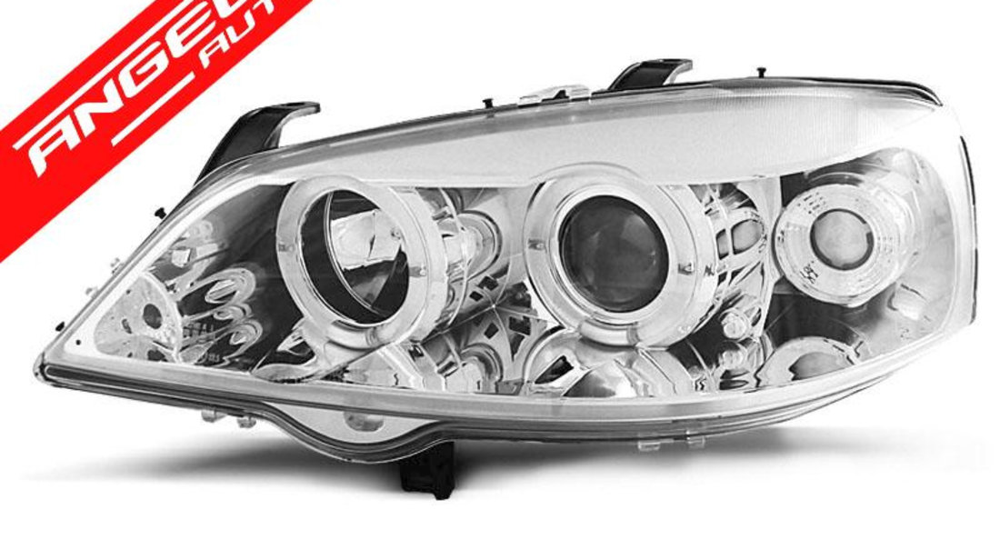 Faruri OPEL ASTRA G 09.97-02.04 ANGEL EYES CHROME