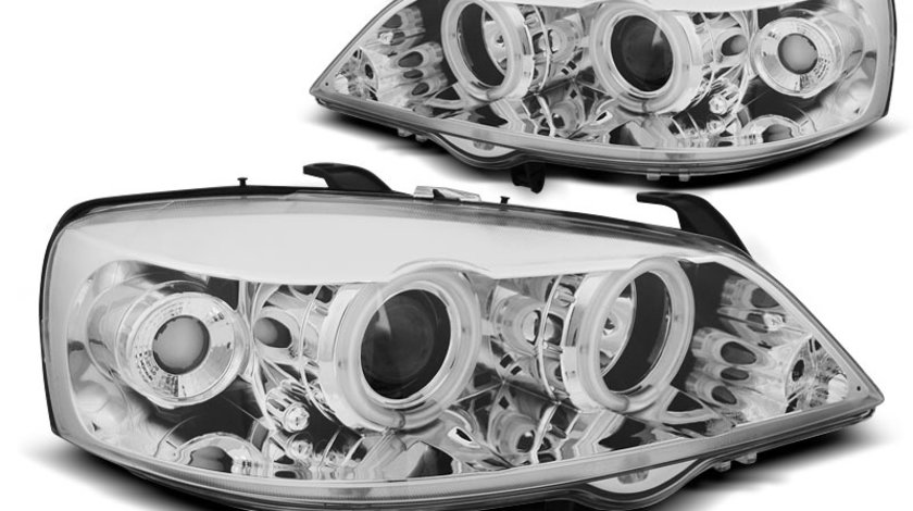 Faruri OPEL ASTRA G 1997-2004 Angel eyes CCFL Cromat