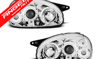 Faruri OPEL CORSA B 02.93-10.00 ANGEL EYES CHROME