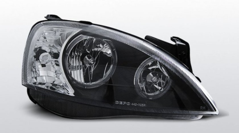 Faruri OPEL CORSA C 11.00-09.06 ANGEL EYES Negru