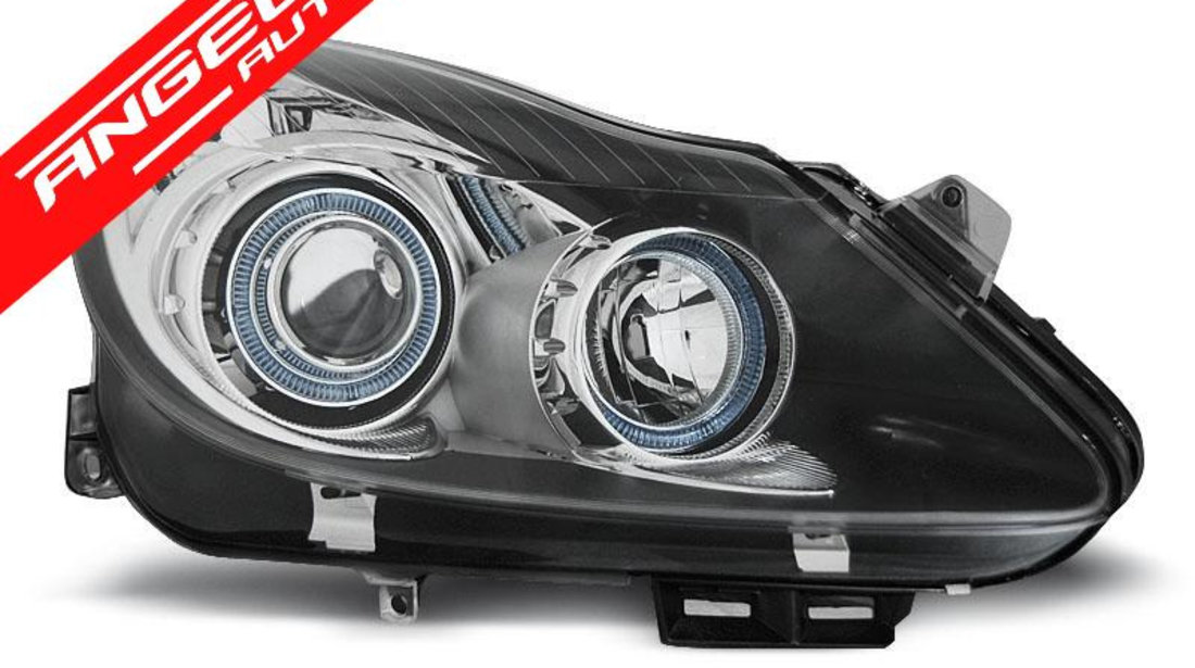 Faruri OPEL CORSA D 04.06-11 ANGEL EYES Negru