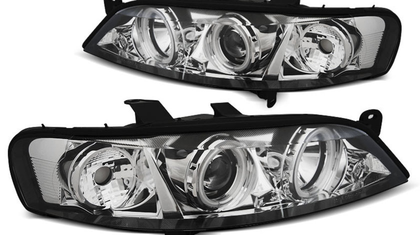 Faruri Opel Vectra B 1999-2002 Angel eyes CCFL Cromat