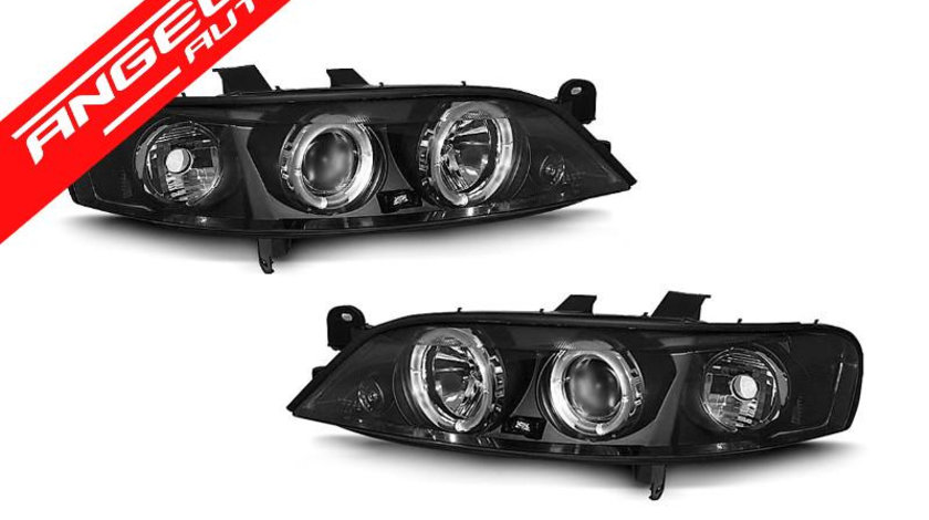 Faruri OPEL VECTRA B 99-03.02 ANGEL EYES Negru