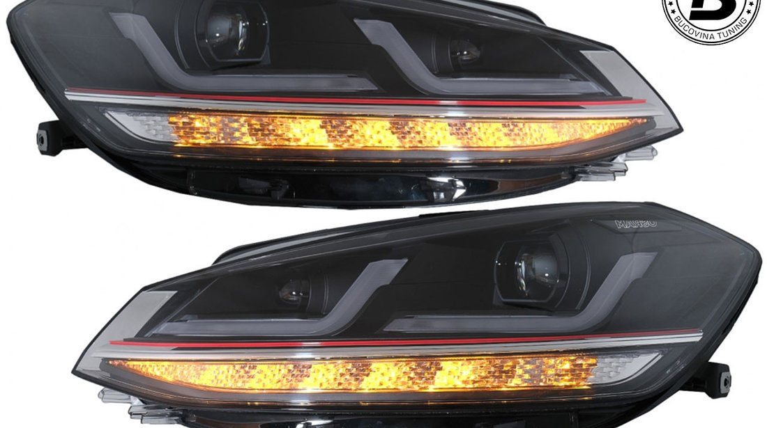 Faruri Osram Full LED compatibile cu VW Golf 7.5 (17-20) Red Design