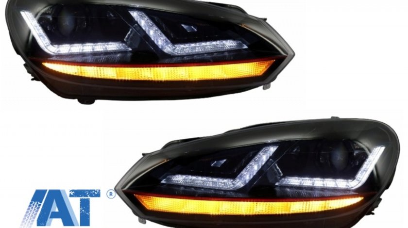 Faruri Osram LED compatibil cu VW Golf 6 VI (2008-2012) GTI Rosu LEDriving Semnal Dinamic