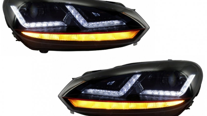 Faruri Osram LED compatibil cu VW Golf 6 VI (2008-2012) GTI Rosu LEDriving Semnal Dinamic LEDHL102-GTI