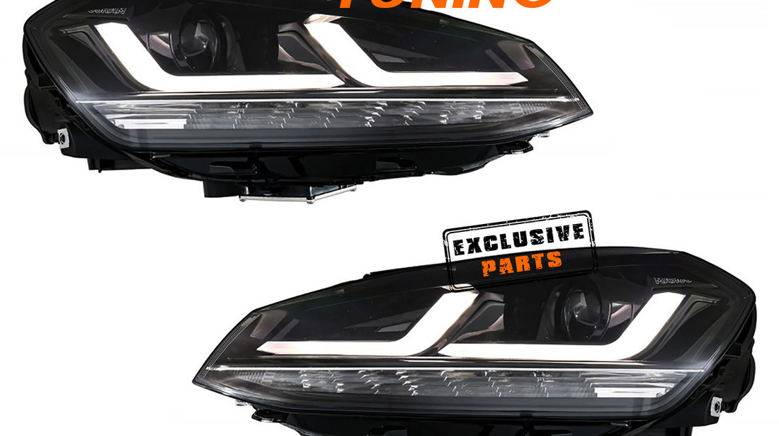 Faruri Osram LED compatibile cu VW Golf 7 (12-17) Black Design