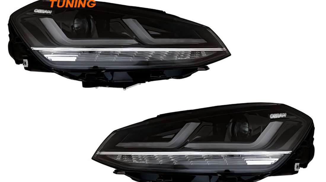 Faruri Osram LED compatibile cu VW Golf 7 (12-17) Crom Design