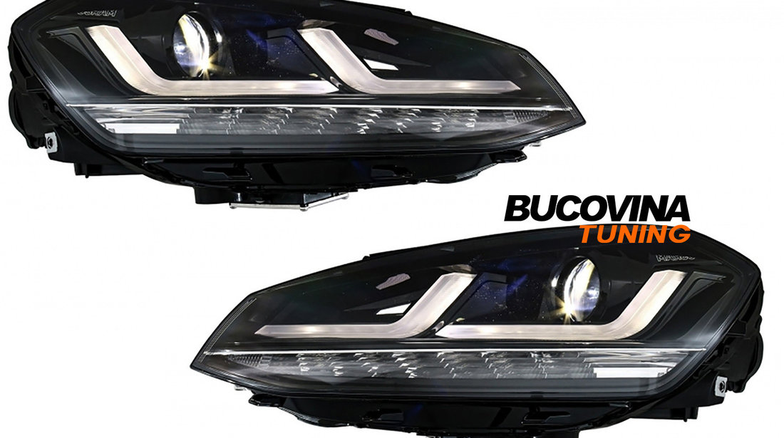 Faruri Osram LED compatibile cu VW Golf 7 (12-17) Black Design