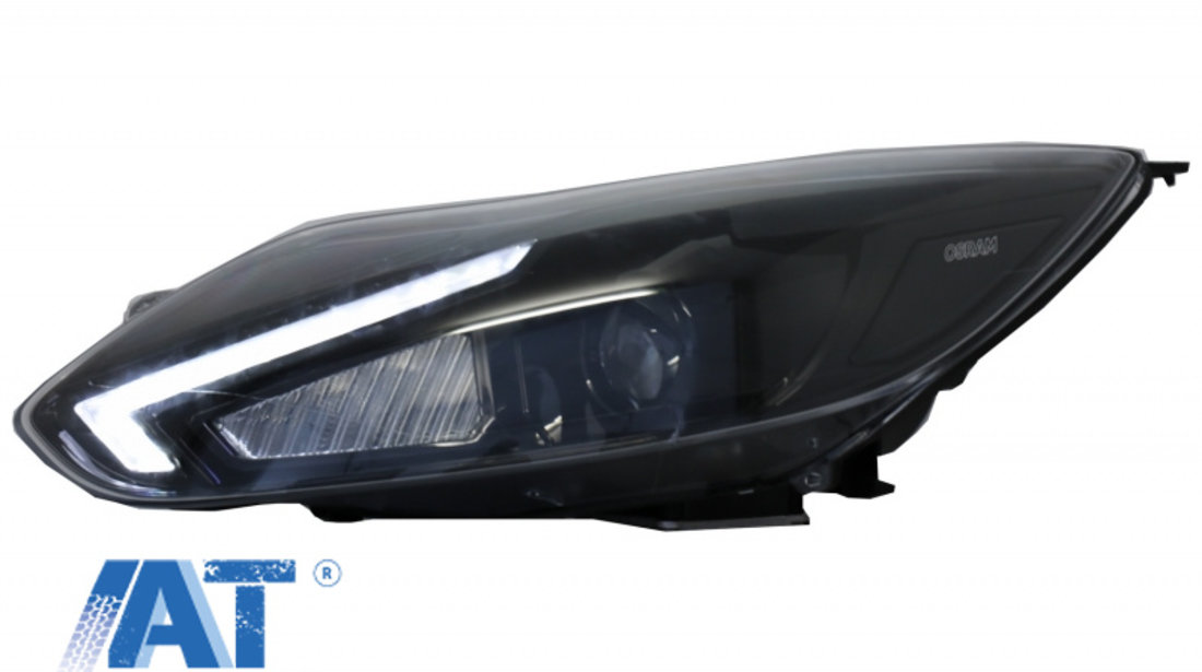 Faruri Osram LED DRL compatibil cu Ford Focus III (2011-11.2014) Negru Upgrade pentru Halogen