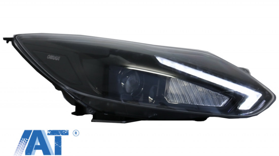 Faruri Osram LED DRL compatibil cu Ford Focus III (2011-11.2014) Negru Upgrade pentru Halogen