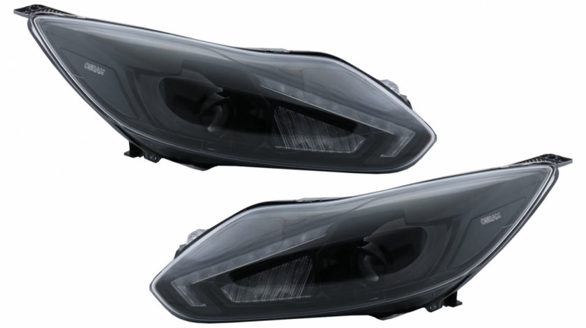 Faruri Osram LED DRL compatibil cu Ford Focus III (2011-11.2014) Negru Upgrade pentru Halogen LEDHL105-BK