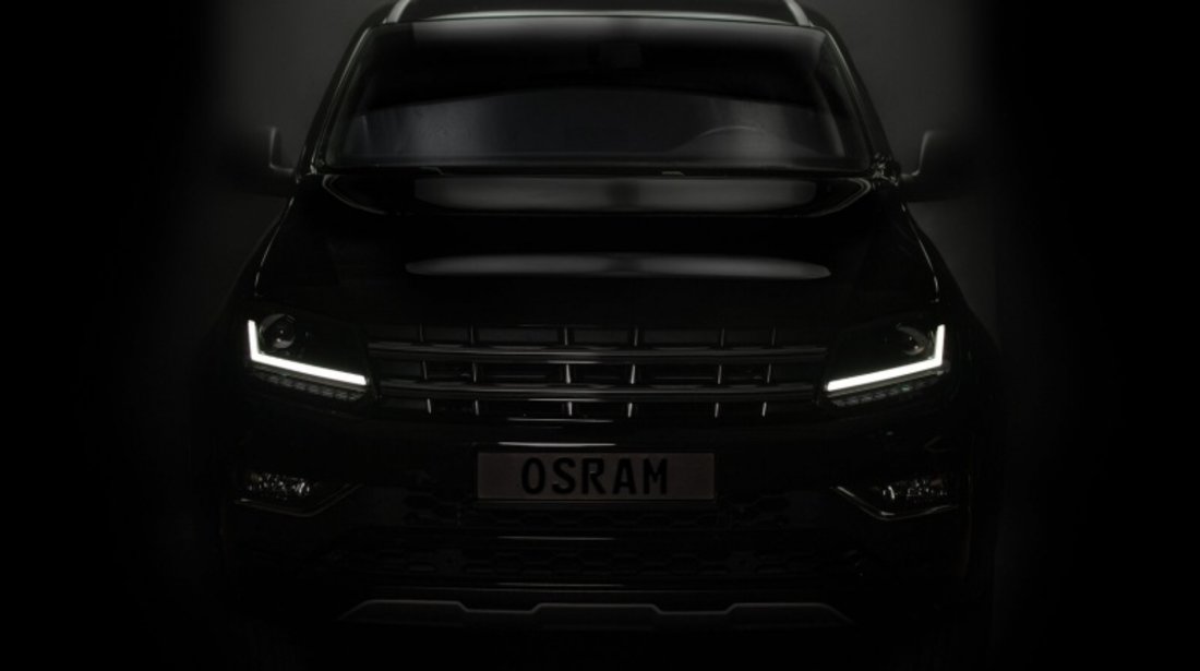 Faruri Osram LED DRL compatibil cu VW Amarok (2010-up) Semnal Dinamic Secvential Negru