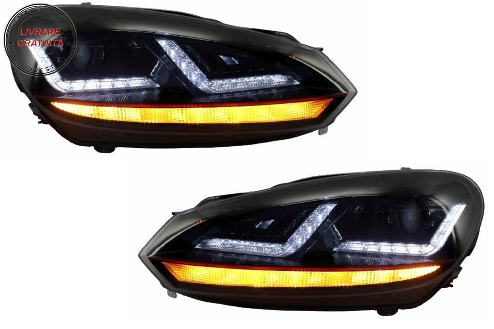 Faruri Osram LED VW Golf 6 VI (2008-2012) GTI Rosu LEDriving Semnal Dinamic- livrare gratuita