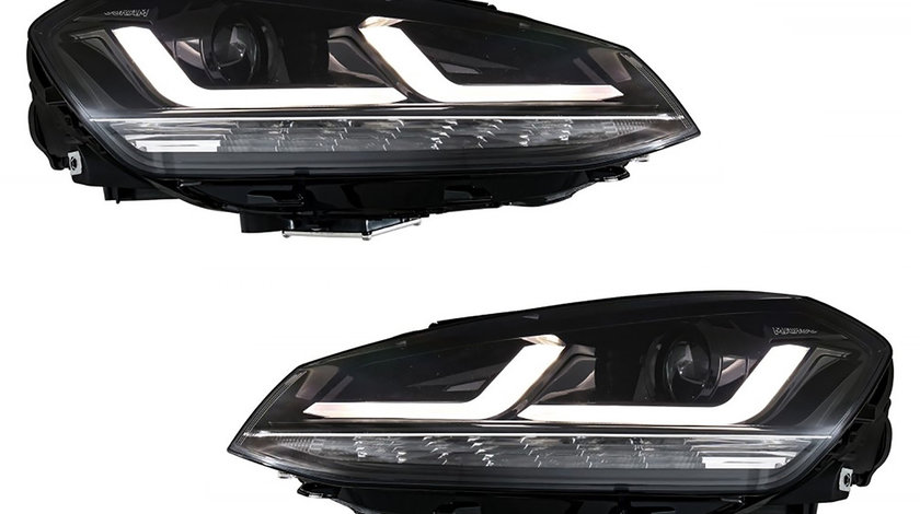 Faruri Osram LED VW Golf 7 (12-17) Black Design pentru Xenon
