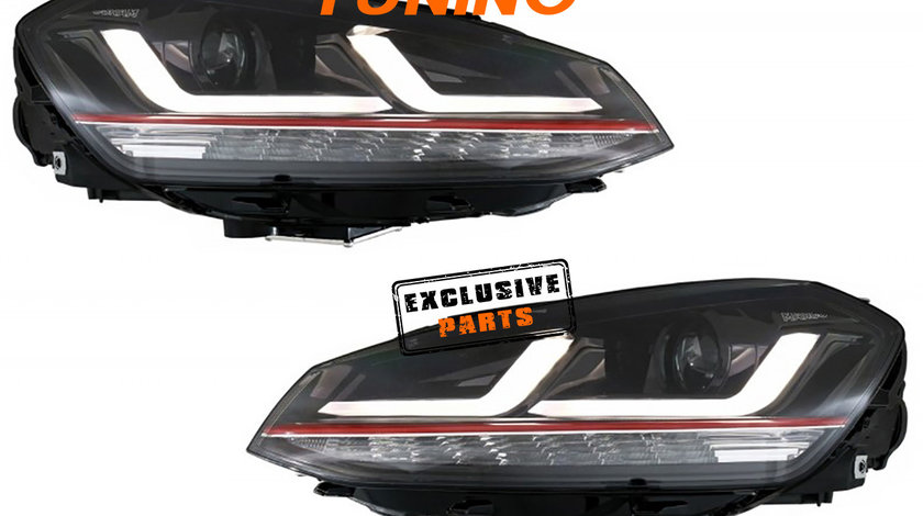 Faruri Osram LED VW Golf 7 (12-17) GTI Red Design pentru Xenon