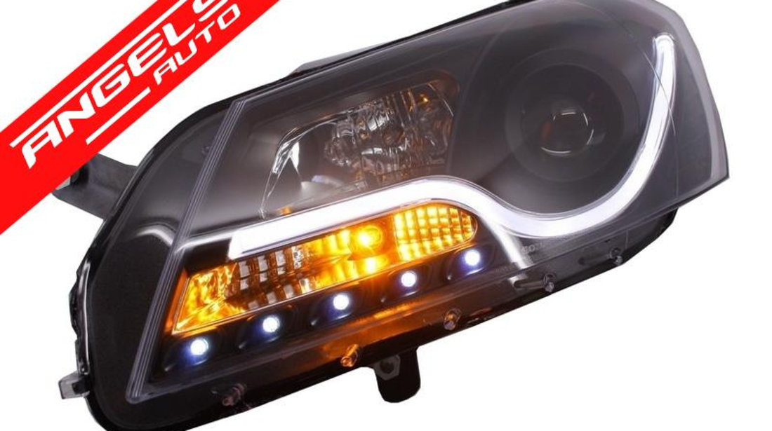 Faruri Passat B7 Volkswagen (2010-2014) DRL Negru