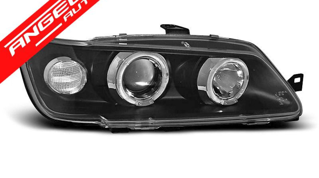 Faruri PEUGEOT 306 02.93-04.97 ANGEL EYES Negru