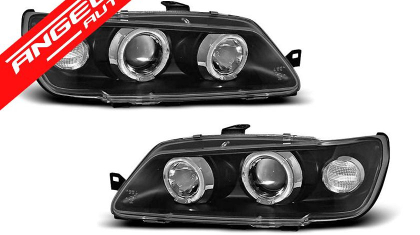 Faruri PEUGEOT 306 02.93-04.97 ANGEL EYES Negru