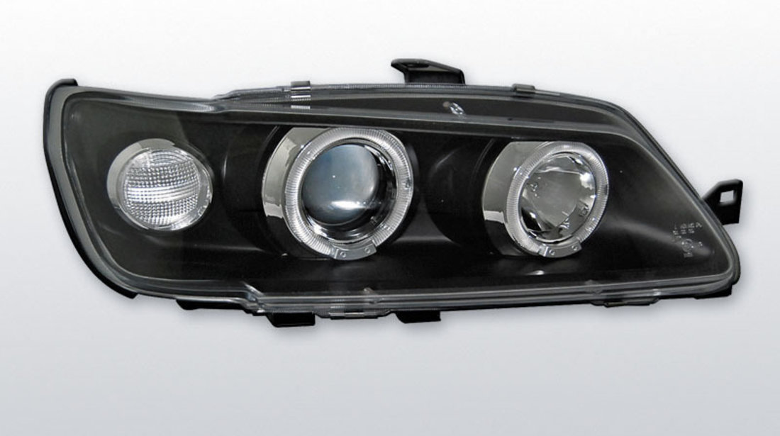 Faruri Peugeot 306 1993-1997 Angel Eyes Negru