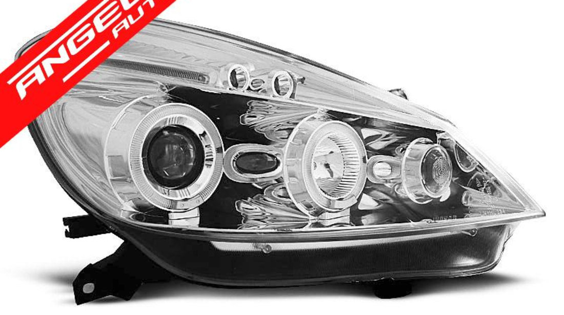 Faruri RENAULT CLIO 3 05-09 CHROME ANGEL EYES