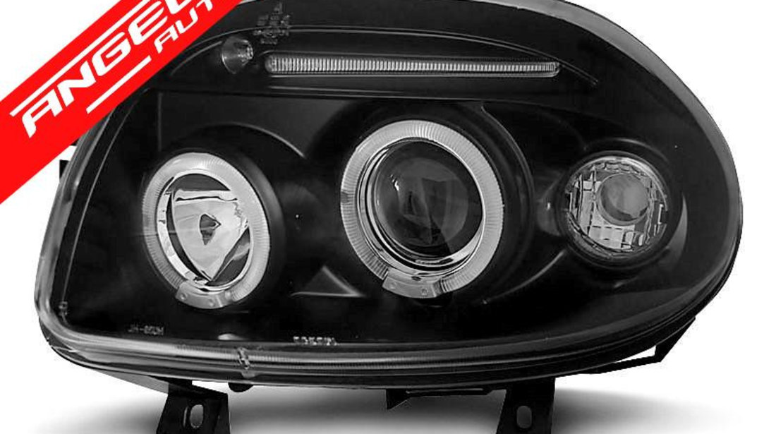 Faruri RENAULT CLIO II 09.98-05.01 ANGEL EYES Negru