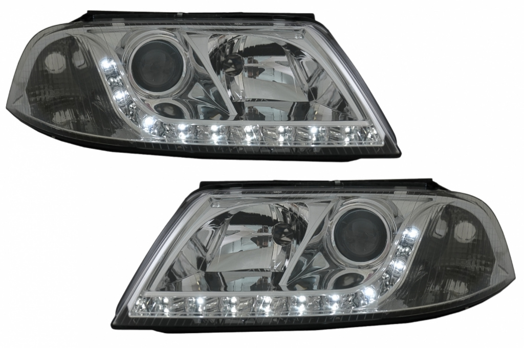 Faruri RHD compatibile cu VW Passat 3BG (2000-2004) LED DRL Look SWV11DGXRHD