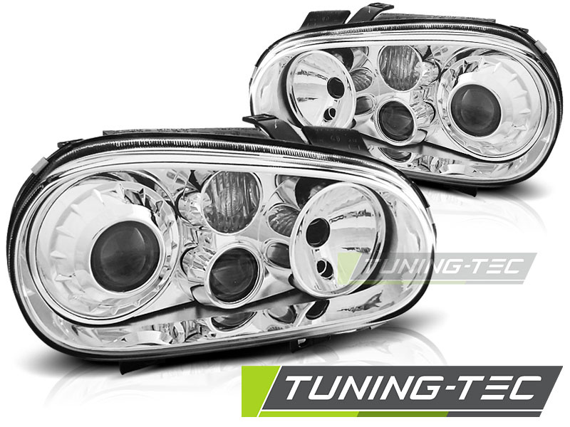 Faruri SPORT Crom look compatibila VW GOLF 4 09.97-09.03