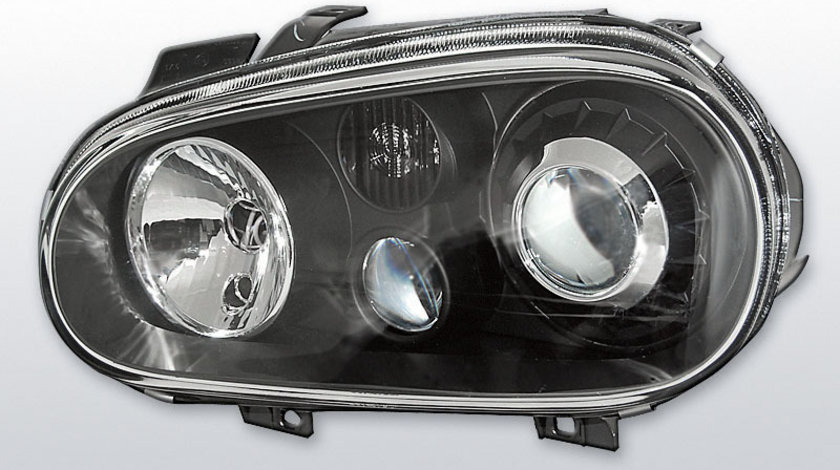 FARURI SPORT CU LUPA VW GOLF 4 MODEL R32 NEGRU (LPVW62) - GOLF 4