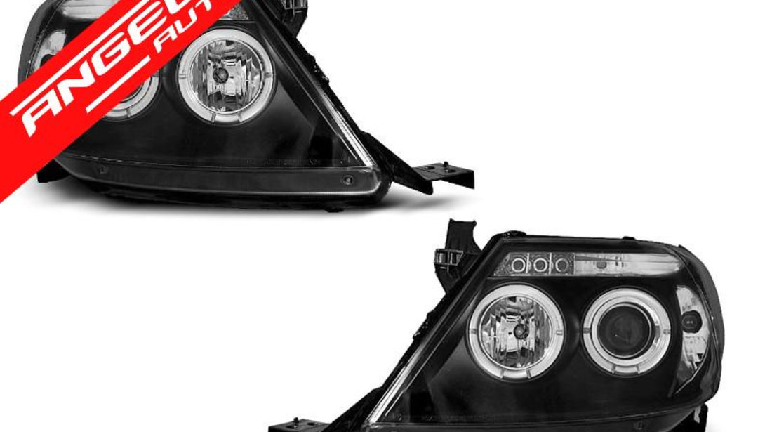 Faruri TOYOTA HILUX 05-11 ANGEL EYES Negru