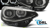 Faruri TRUE DRL BLACK compatibila BMW F20 / 21 11-...