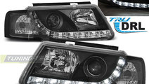 Faruri TRUE DRL BLACK compatibila VW PASSAT B5 3B ...