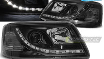 Faruri TRUE DRL BLACK compatibila VW T5 04.03-08.0...