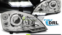 Faruri TRUE DRL Crom look compatibila MERCEDES VIT...